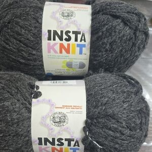 InstaKnit Charcoal Yarn by Lion Brand